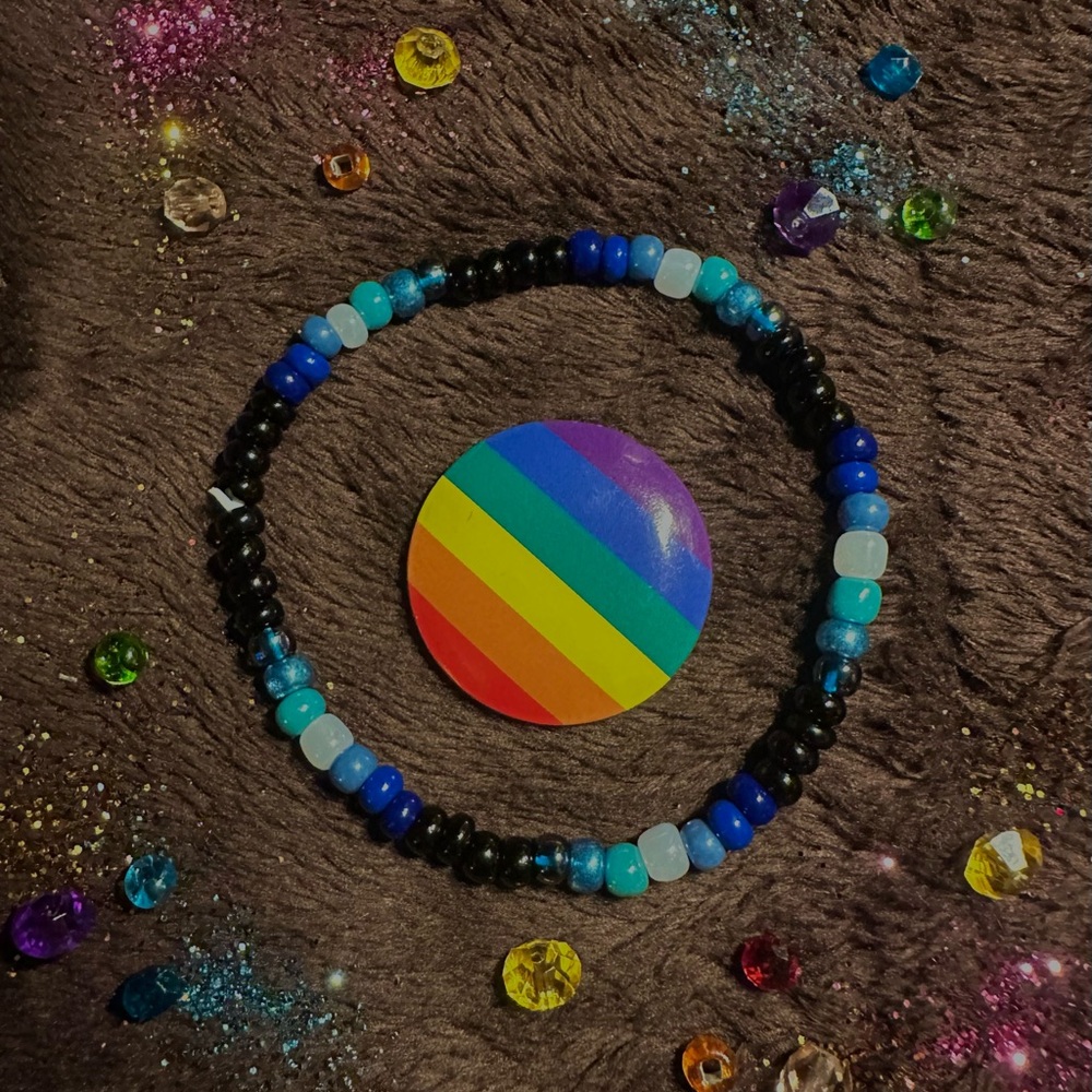 MLM pride beaded bracelet